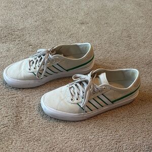 Adidas Cream/Beige and Green Casual Sneakers - men’s and women’s shoe